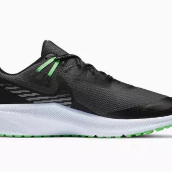 Nike QuestShield Black Poison Green CQShoes